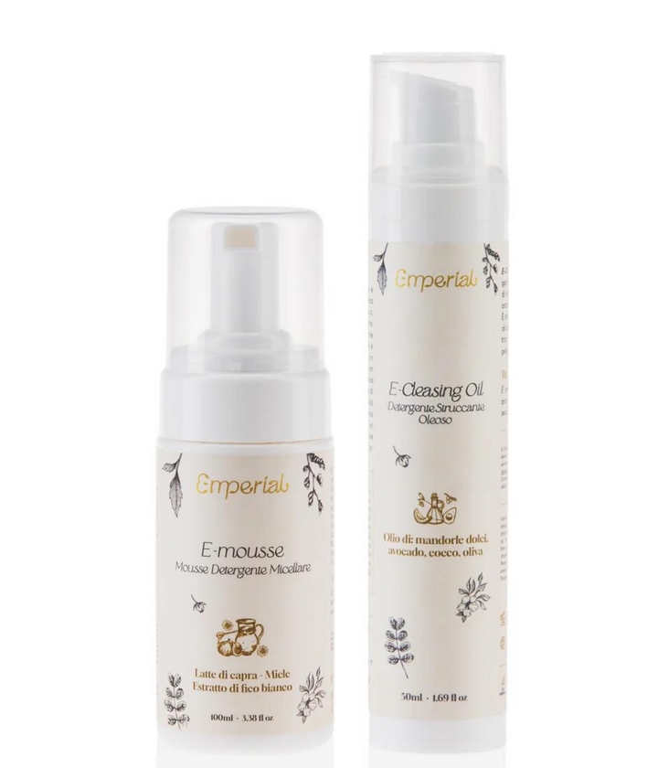 E-Cleansing Kit - kit per la Doppia Detersione composto da Oleogel Struccante e Mousse Detergente