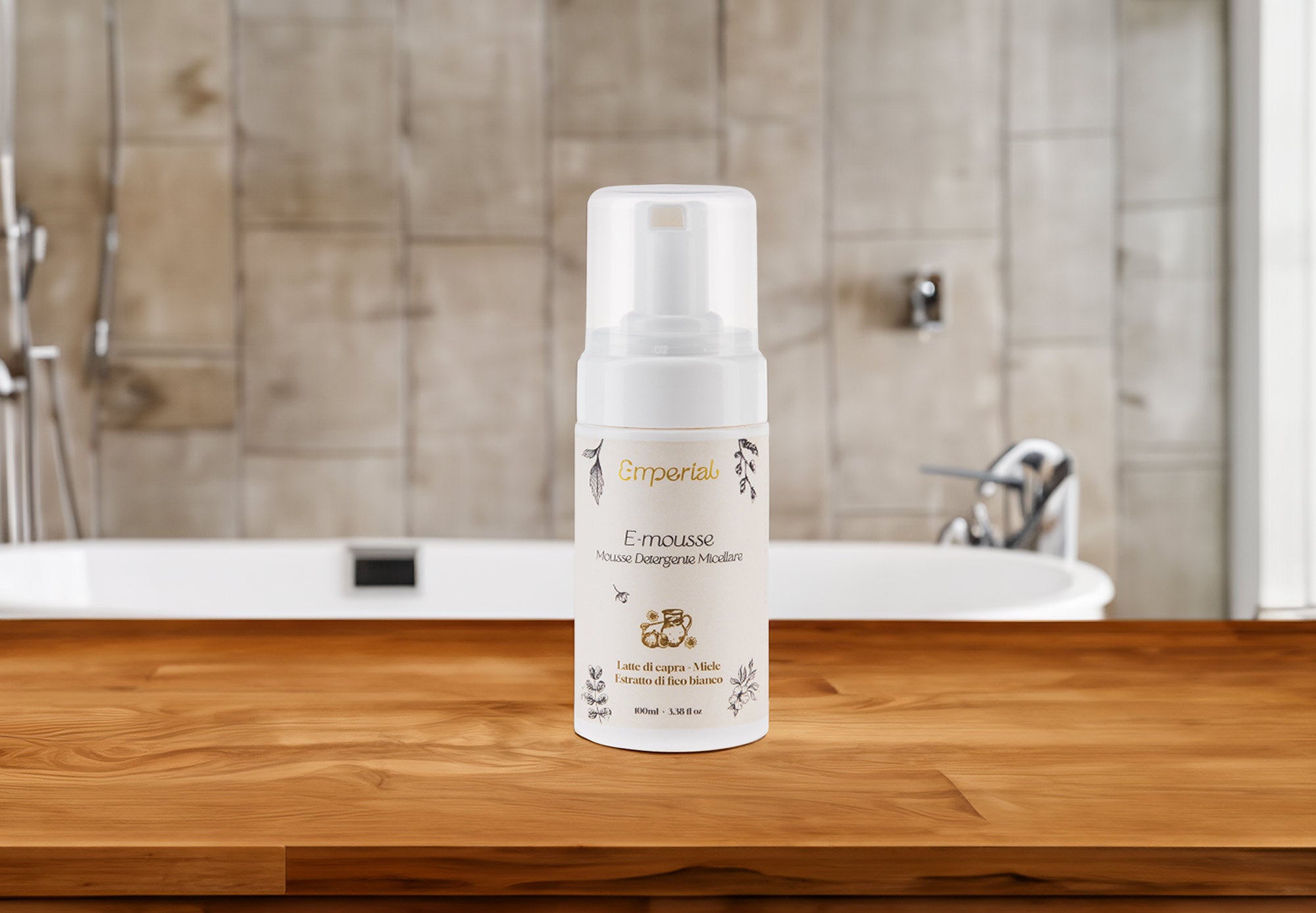 E-Mousse - Detergente schiumogeno micellare in mousse effetto pro-age