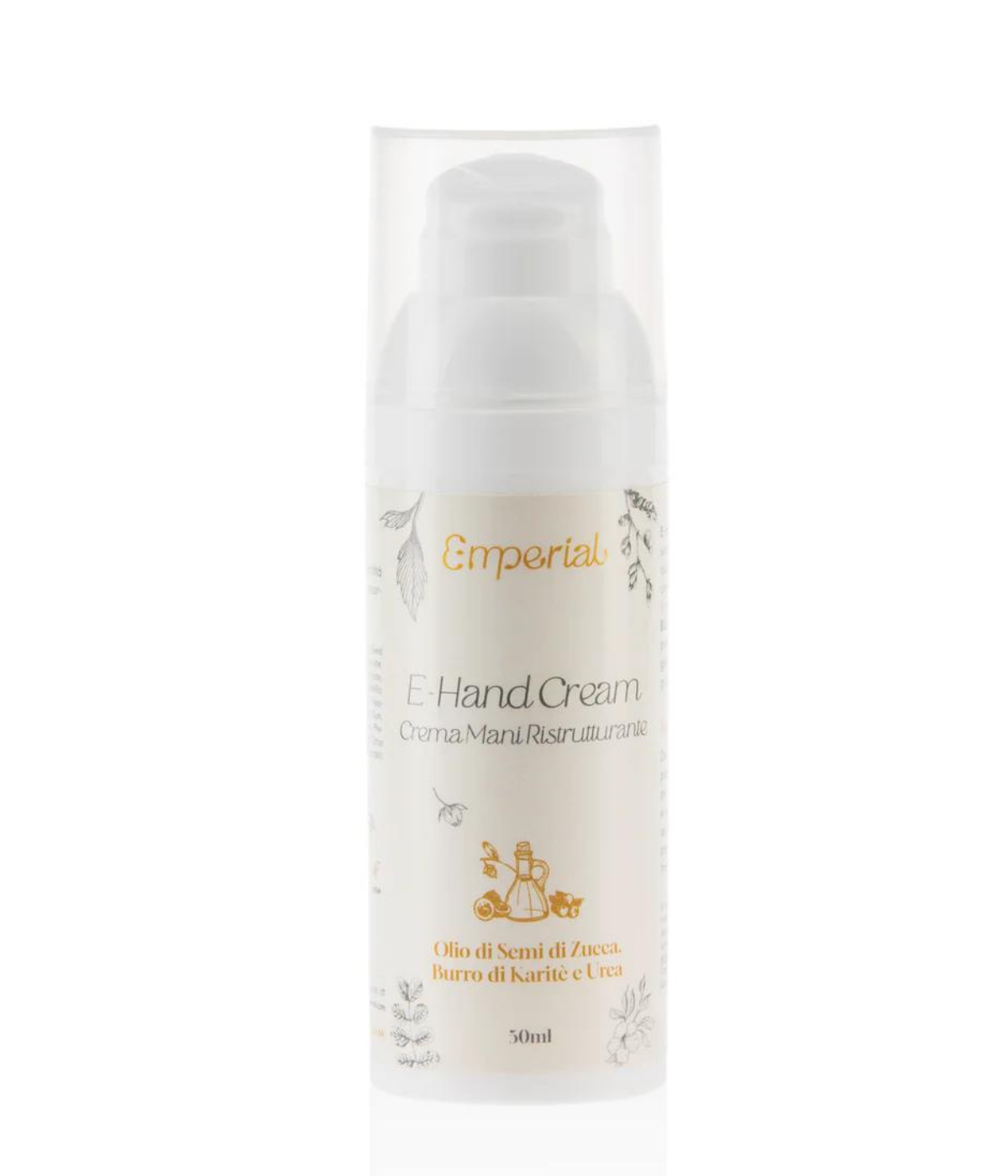E-Hand Cream - Crema Mani Ristrutturante, Protettiva e Cicatrizzante